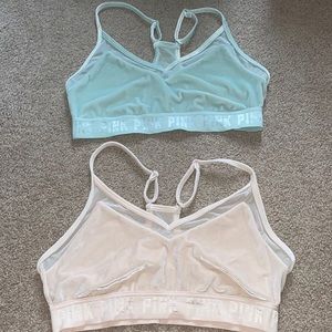 PINK velvet bralette